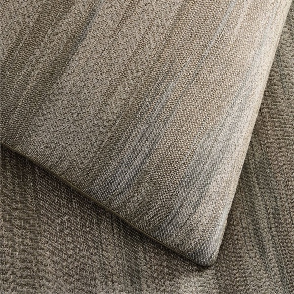 NWT West Elm Silky TENCEL Striated Duvet Cover - Full/Queen - Picture 2 of 4